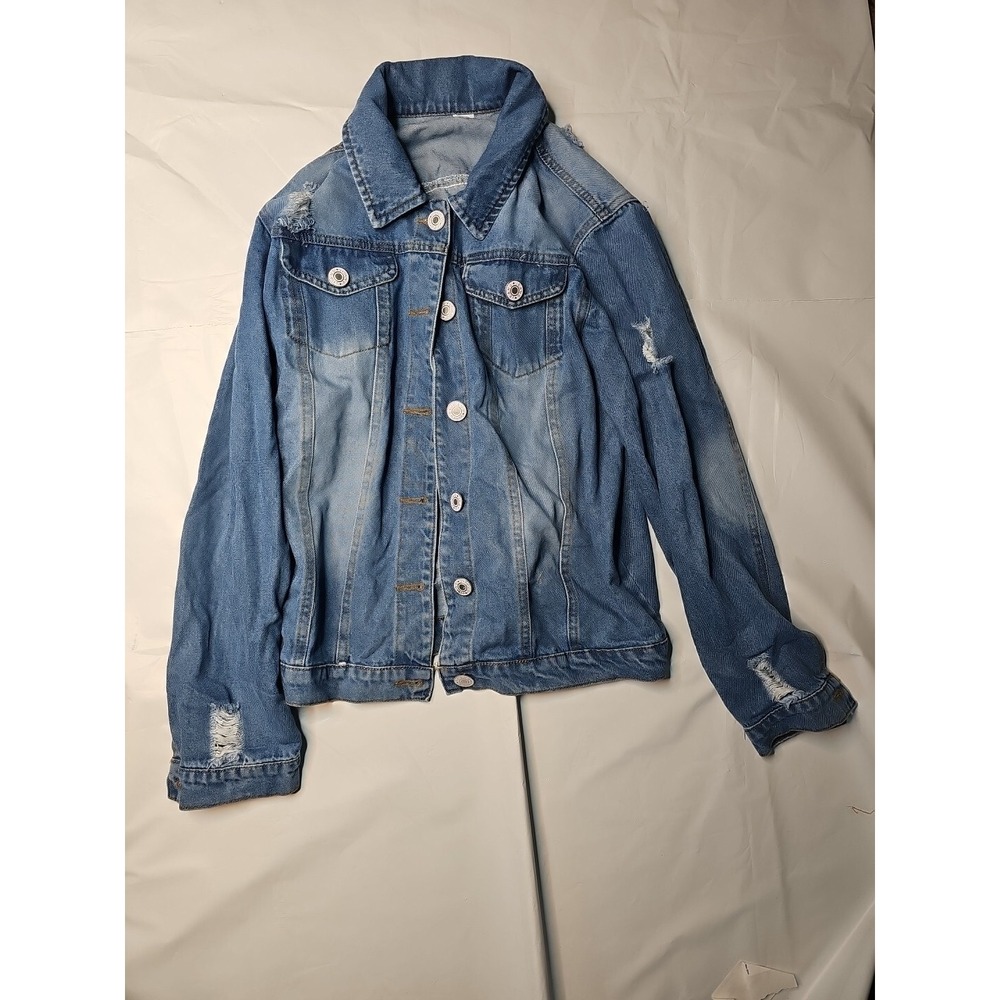 VINTAGE‎ Womens Denim Jacket SMALL Blue